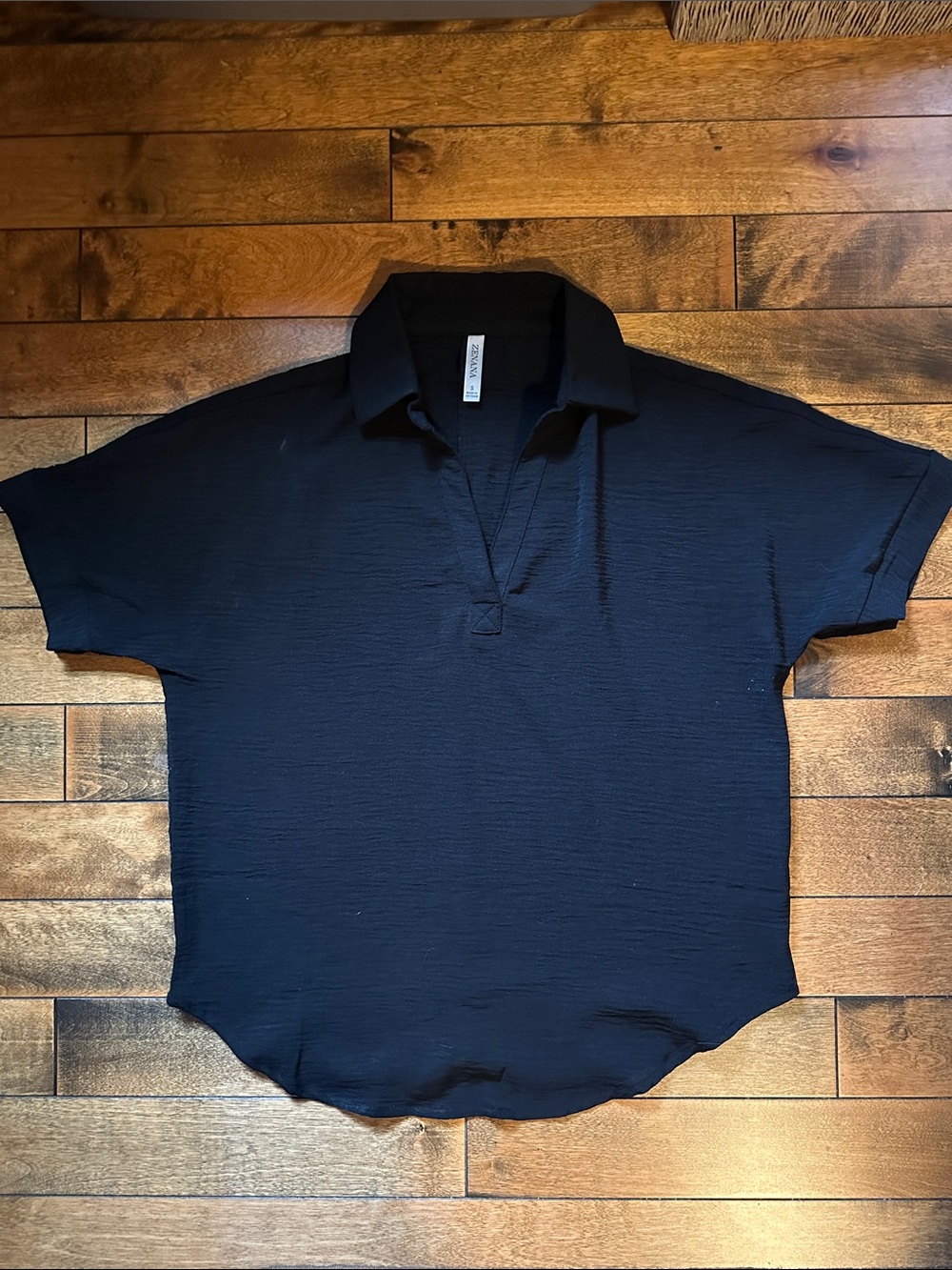 Black Short-Sleeve Shirt